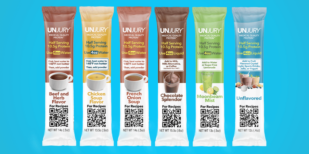 Request UNJURY® Stick Packs for Your Patients!