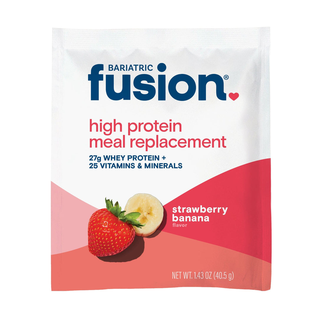 Bariatric Fusion Strawberry Banana High Protein Meal Replacement - Single Serve Packet.