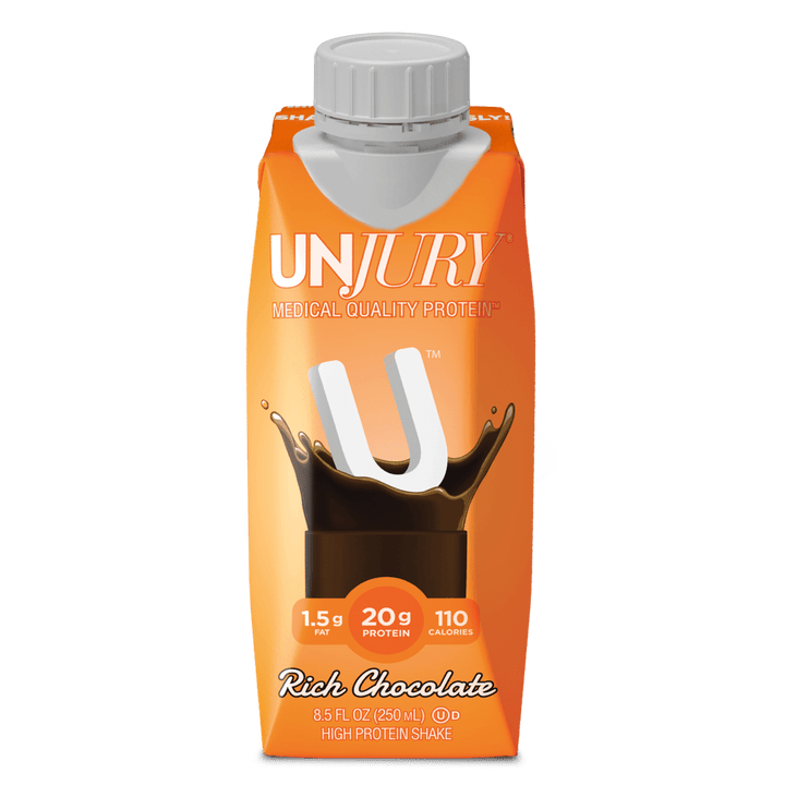 Unjury Rich Chocolate High Protein Shake - Ready To Drink (8.5 Oz Bottle)