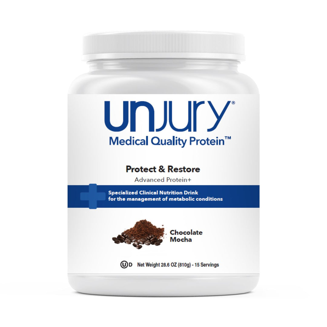 Unjury Protect and Restore Advanced Protein - Clinical Nutrition Drink in Chocolate Mocha