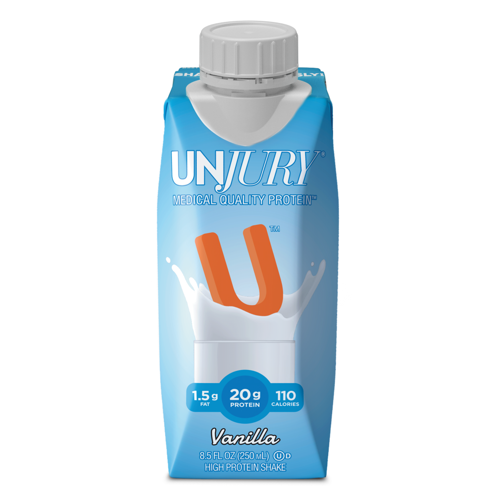 Unjury Vanilla High Protein Shake - Ready to Drink (8.5 oz bottle)