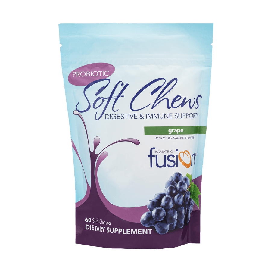 Bariatric Fusion Grape Probiotic Soft Chew  front of bag
