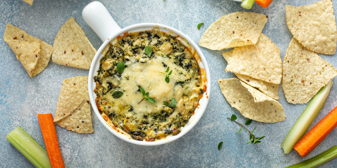 Healthy Spinach Artichoke Dip