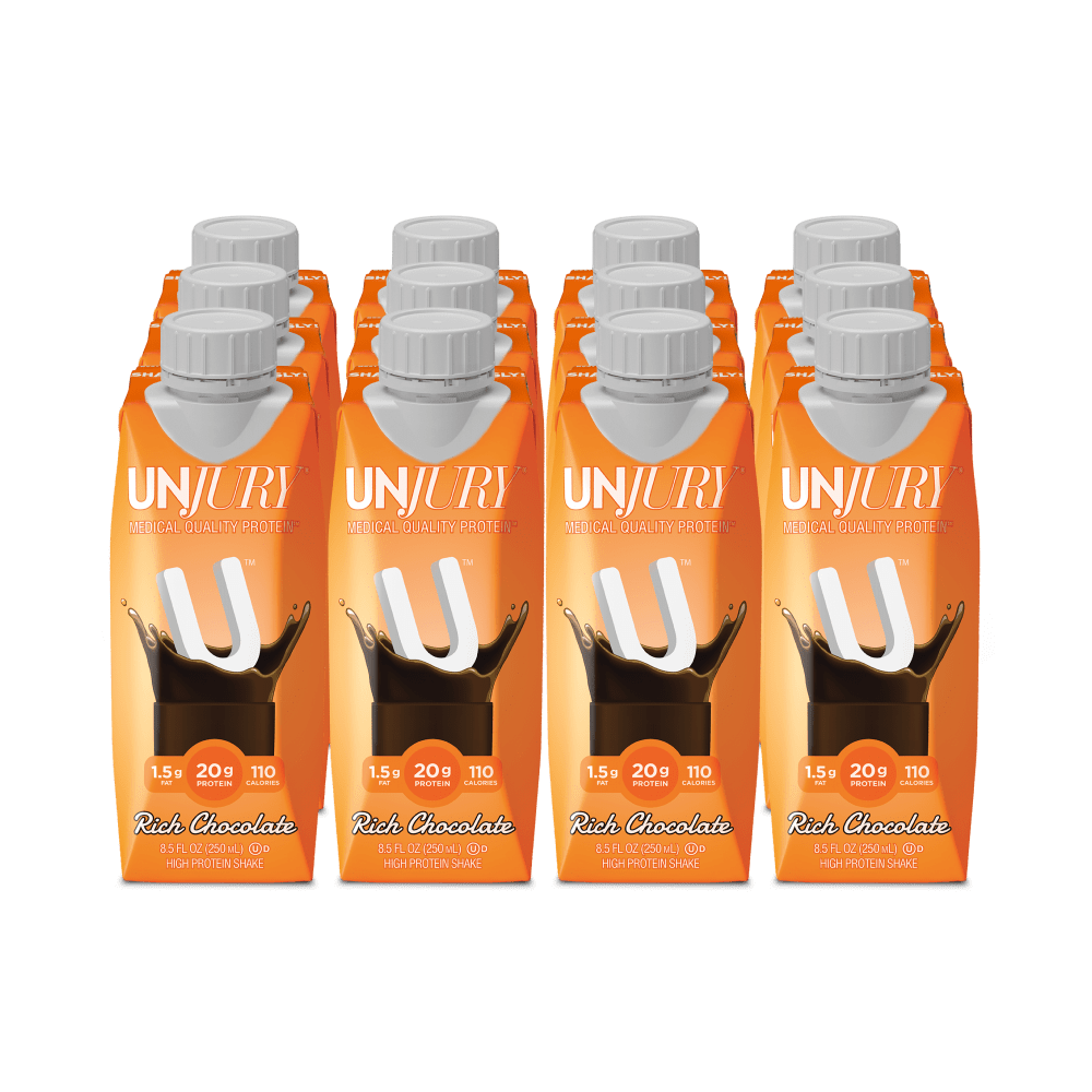 Unjury Rich Chocolate High Protein Shake - Ready To Drink (12 Pack)