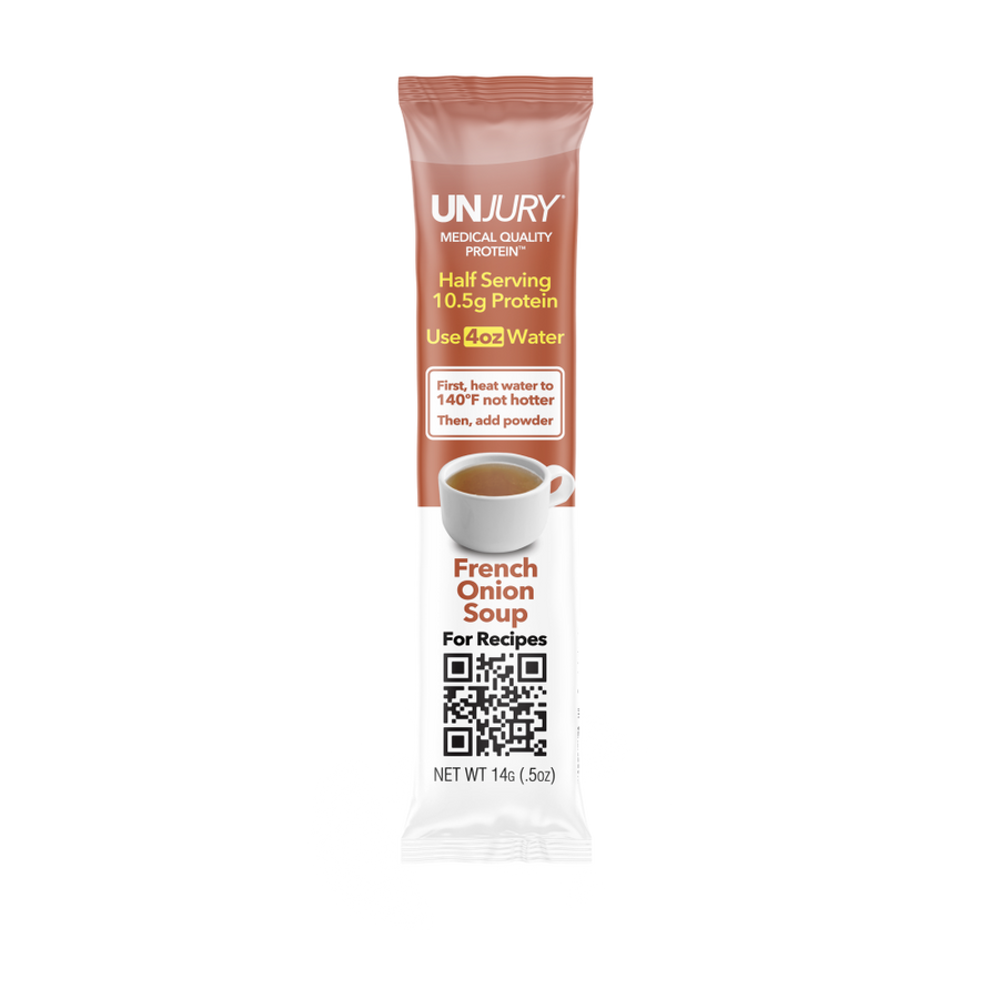 Unjury French Onion Soup Whey Protein Single Serve Stick Packet