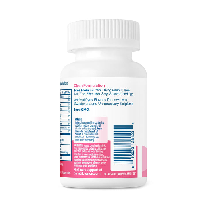 Bariatric Women’s One Per Day Multivitamin 30 capsules UPC.