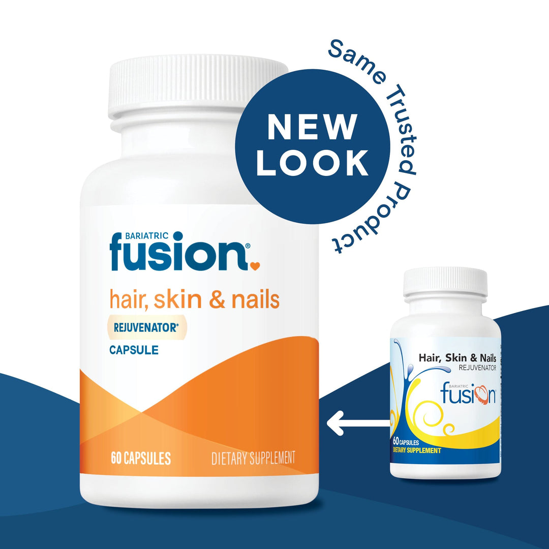 Bariatric Fusion Hair, Skin & Nails Rejuvenator 60 capsules new look, same trusted product.