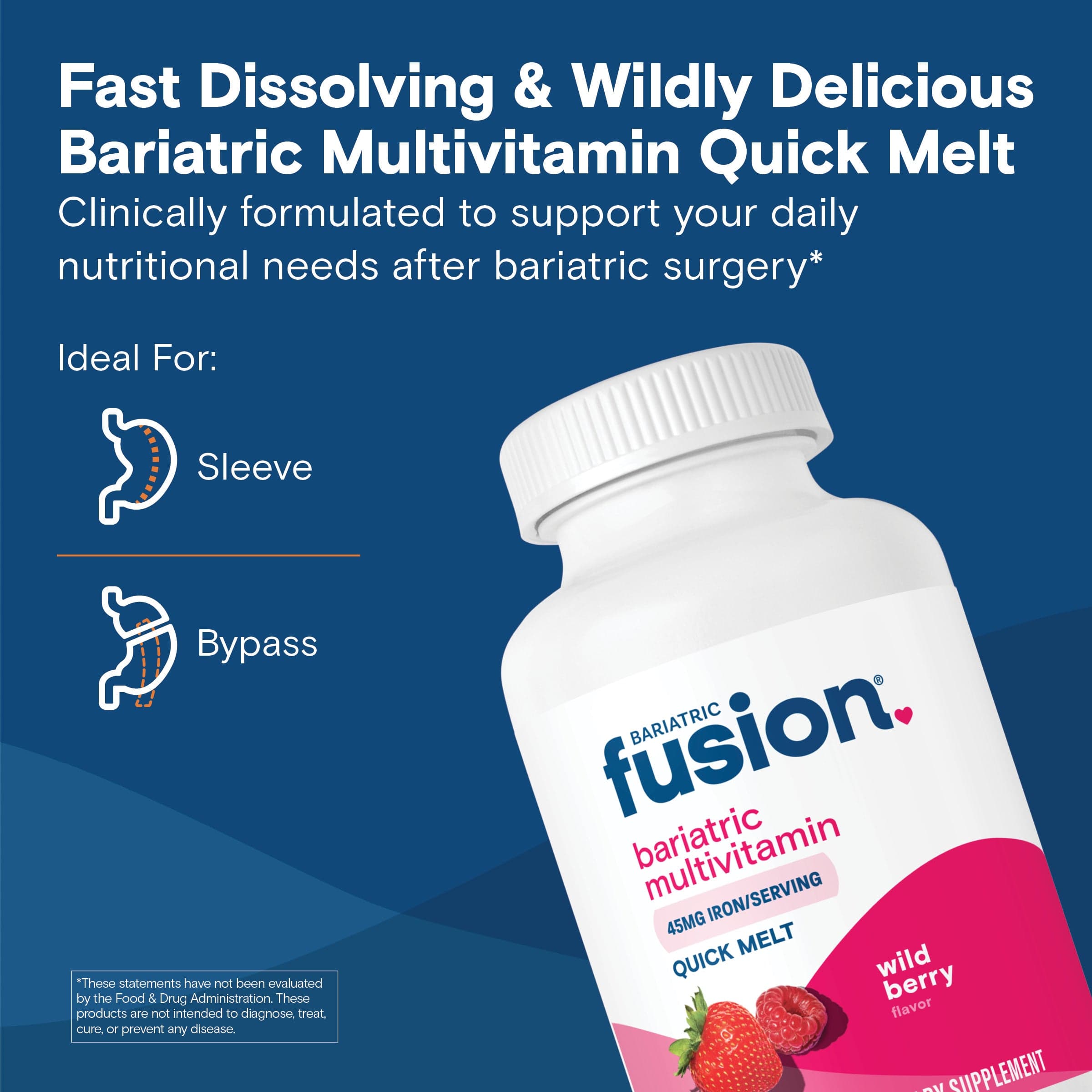 Bariatric Multivitamin with 45mg Iron Quick Melt | Bariatric Vitamins