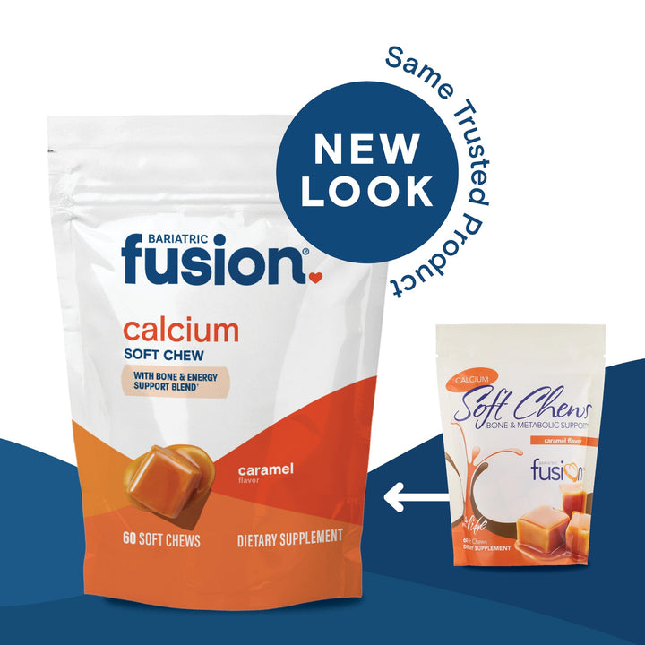 Caramel Bariatric Calcium Citrate Soft Chews new look, same trusted product.