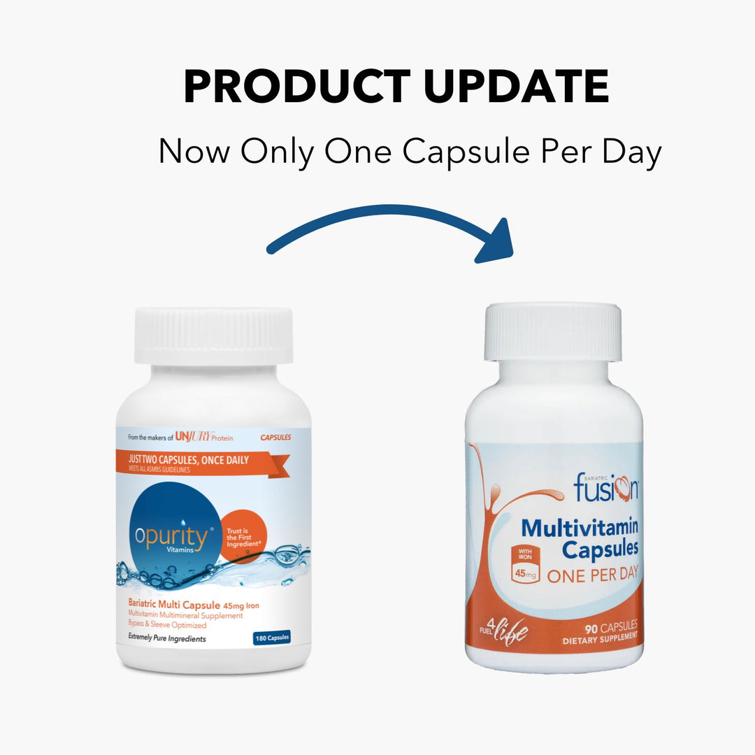 Product Update from Opurity Vitamins to Bariatric Fusion