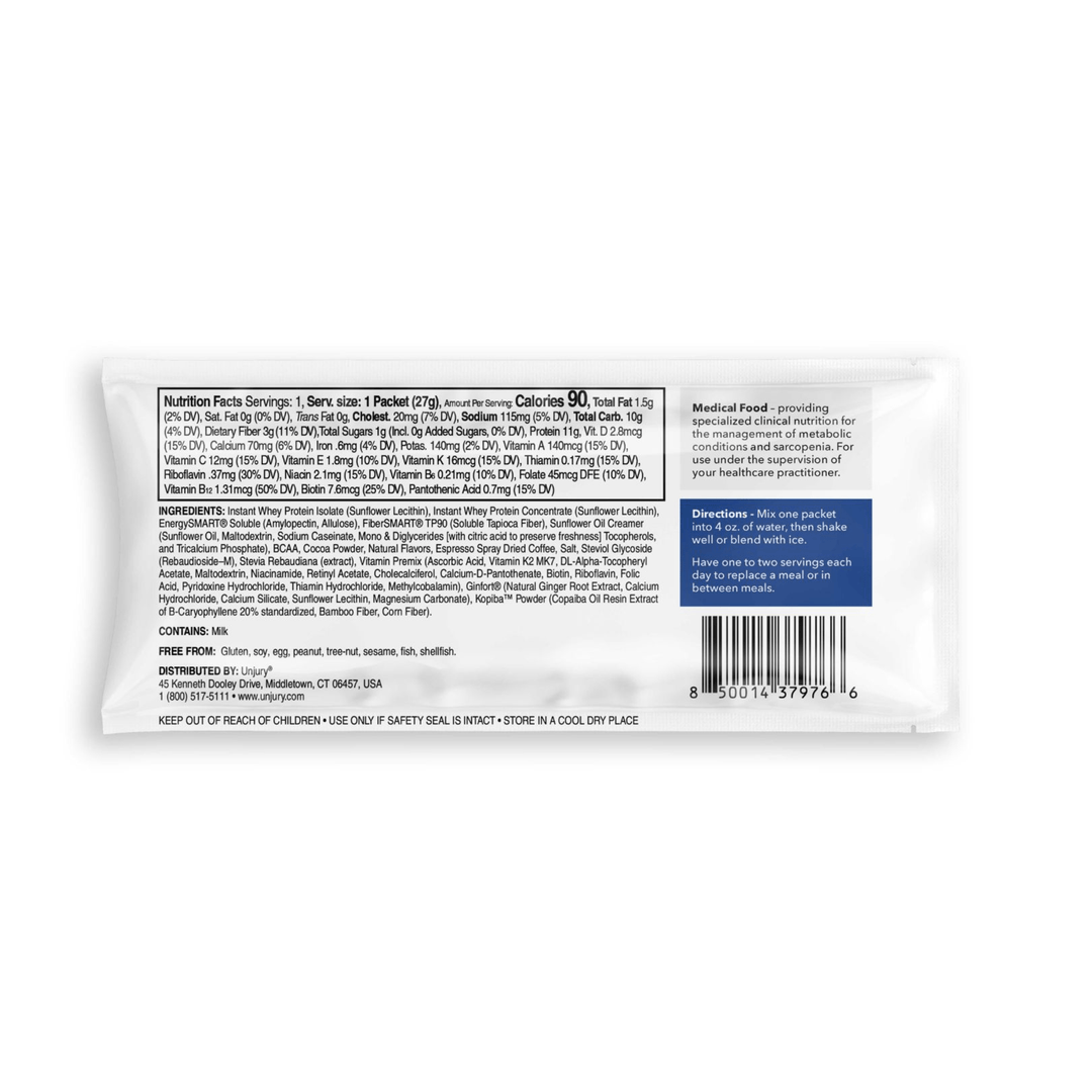 Chocolate Mocha Protect & Restore Advanced Protein+ Single Serve Stick Packet nutrition facts.