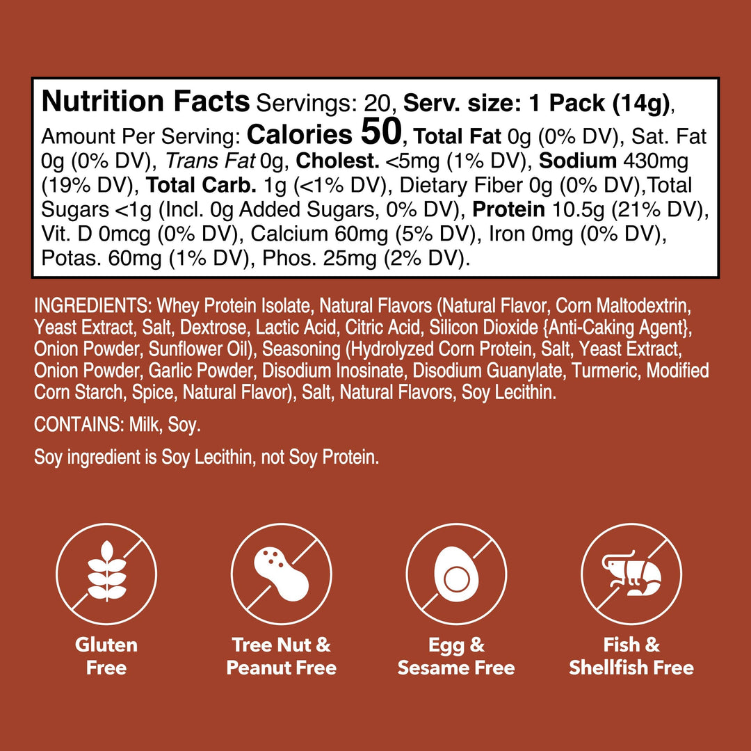 Beef & Herb Whey Protein Single-Serve Stick Packets