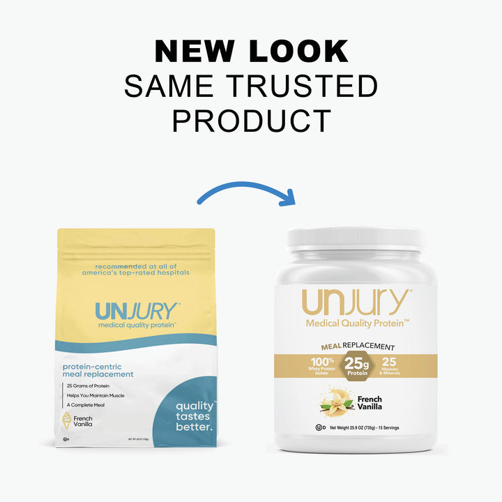 Unjury French Vanilla Protein-Centric Meal Replacement new look, same trusted product