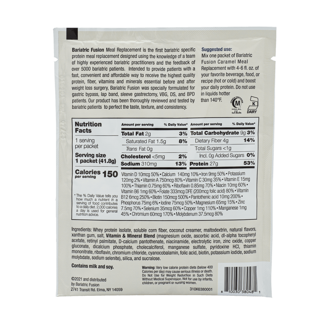 Caramel High Protein Meal Replacement - Single Serve Packet