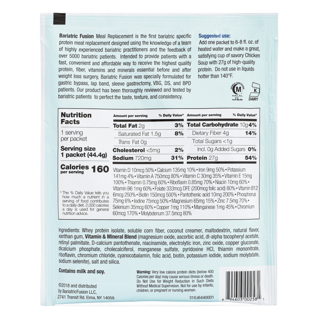 Chicken Soup High Protein Meal Replacement - Single Serve Packet
