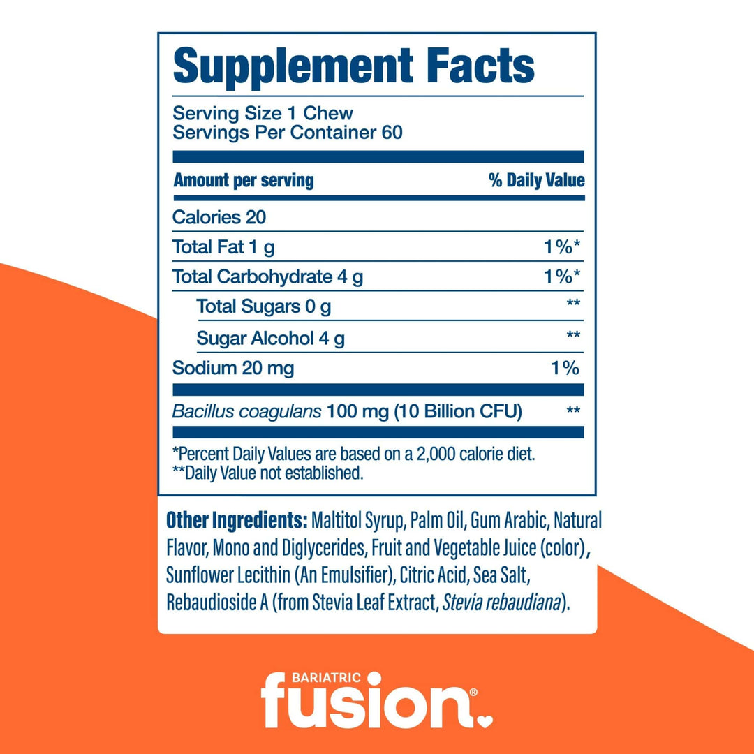 Orange Tropical Probiotic Soft Chew