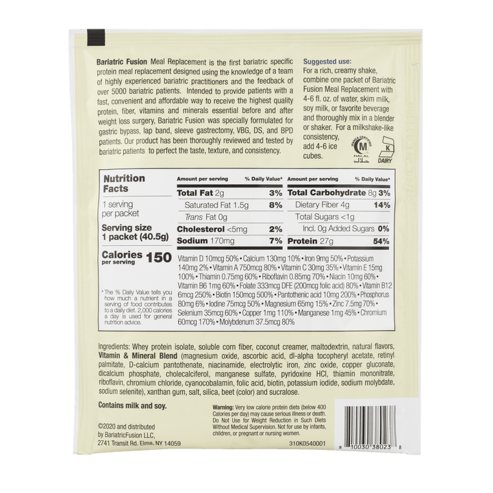Strawberry Banana High Protein Meal Replacement - Single Serve Packet